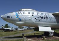 52-166 - Boeing B-47E Stratojet - this plane in 1986, after having been restored by museum volunteers made the last flight ever of a B-47 from NAS China Lake to Castle AFB - at the Castle Air Museum, Atwater CA
