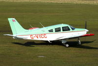 G-VICC @ EGCB - visitor to Barton - by Chris Hall