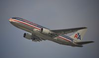N324AA @ KLAX - Departing LAX on a foggy morning - by Todd Royer