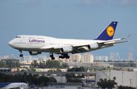 D-ABVP @ MIA - Lufthansa 747-400 - by Florida Metal