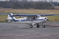 G-BWBI @ EGFH - Resident Taylorcraft F22A. The only example on the UK register. Previously registered N22UK. - by Roger Winser