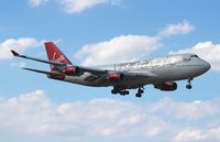 G-VBIG @ MIA - Virgin Atlantic (Tinker Belle) 747-400 - by Florida Metal