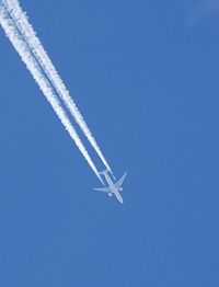 C-FMWY @ EGFP - Air Canada Boeing 767 westbound at 34000 feet over Pembrey Airport. - by Roger Winser