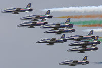 MM54482 @ EGVA - At RIAT 2009. All ten of the fabulous Frecce Tricolori. - by Howard J Curtis