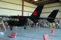 N899AF @ F13 - Inside one of the small hangars at Shell Creek Airpark. - by Carl Byrne (Mervbhx)