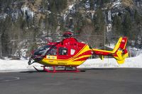 OE-XRS @ LSXL - This SHS helicopter is used for the 2013 winter season by Air Glaciers on behalf of the Touring Club Schweiz (TCS) out of the beautifully situated heliport of Lauterbrunnen. - by Joop de Groot