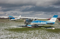 G-AVEM @ EGHA - Compton Abbas in the snow. Resident Cessna G-AVEM and G-DOVE (left). - by Howard J Curtis