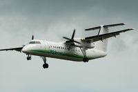 LN-WFS @ ESSA - Widerøe Dash-8-300 approaching Stockholm Arlanda airport. - by Henk van Capelle