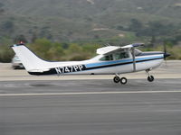 N747PP @ SZP - 1980 Cessna 182R SKYLANE, Lycoming O-540-J3C5D 235 Hp, landing roll Rwy 22 - by Doug Robertson