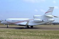 M-DTBP @ EGGW - 2012 Dassault Falcon 7X, c/n: 168 taxying in at Luton - by Terry Fletcher