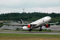 SE-REF @ ESSA - Scandinavian Airlines A330-300 taking off from Stockholm Arlanda airport, Sweden. - by Henk van Capelle