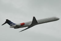 OY-KGZ @ ESSA - Scandinavian Airlines MD-81 taking off from Stockholm Arlanda airport, Sweden. - by Henk van Capelle