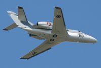 143 @ LFRJ - French Naval Aviation Dassault Falcon 10 MER, Take off rwy 08, Landivisiau Naval Air Base (LFRJ) - by Yves-Q