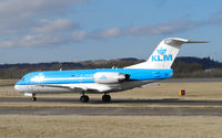 PH-KZM @ EGPH - KLM 1282 Taxiiing to runway 06 for departure back to Amsterdam - by Mike stanners