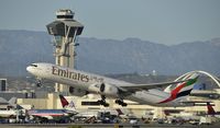 A6-EGC @ KLAX - Departing LAX - by Todd Royer