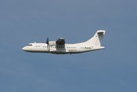 EI-BYO @ LFBO - Aer Arann operated ATR 42-300 takes to the skies from Toulouse Blagnac Airport (LFBO-TLS) - by Yves-Q