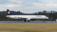 D-AIRE @ EGPH - Lufthansa 4UT Lines up on runway 06 for departure back to Frankfurt - by Mike stanners