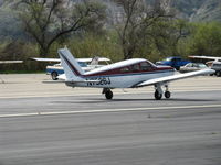 N7526J @ SZP - 1968 Piper PA-28R-180 CHEROKEE ARROW, Lycoming IO-360-B1E 180 Hp, landing roll Rwy 22 - by Doug Robertson