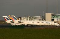 F-GRZI @ LFRB - Canadair Regional Jet CRJ-700, Boarding area, Brest-Bretagne Airport (LFRB-BES) - by Yves-Q