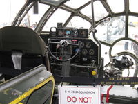 N529B @ CMA - 1944 Boeing B-29 SUPERFORTRESS 'FIFI', four Wright R3350-42 Cyclone 18 turbocharged engines 2,200 Hp each. Aircraft Commander/Pilot position, flight controls and panels. Bosses aircrew of 10 or 11. - by Doug Robertson