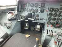 G-APRL @ EGBE - cockpit of Argosy G-APRL preserved at the Midland Air Museum - by Chris Hall