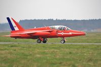 G-NATY @ EGHH - Resident ex Red Arrow type making a fast ground run - by John Coates