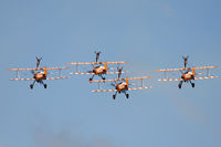 N5057V @ EGVA - The Breitling wingwalkers. RIAT 2011. - by Howard J Curtis
