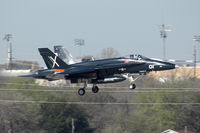 162866 @ NFW - US Navy F/A-18 landing at NAS Fort Worth - by Zane Adams