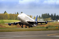 N718BA @ KPAE - Atlas Air 4532 N718BA leaving KPAE headed for KCHS @ 1107hrs today. - by Terry Green
