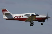 G-BEPY @ EGHA - Privately owned. Caught on departure. - by Howard J Curtis