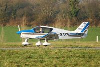F-GTZH @ LFRB - Robin DR-400-120 Petit Prince, Landing rwy 25L, Brest-Bretagne Airport (LFRB-BES) - by Yves-Q