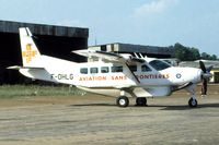 F-OHLG @ VDPP - Manufactured in 1985. In service with Aviation sans Frontieres (ASF). Written-off as DBR at Pimu, Congo Democratic Republic August 2 2002 when bounced on landing and run off the airstrip. All five passengers and two crew members survived. - by Miklos SZABO