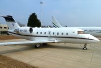 VT-ZST @ EGGW - Zest Aviation's Bombardier CL-600-2B16, c/n: 5629 at Luton - by Terry Fletcher