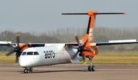 G-JEDN @ EGSH - Turning to leave sprayed into Aero Contractors colour scheme. - by keithnewsome