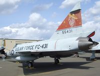 56-1140 - Convair F-102A Delta Dagger (displayed as 55-5431) at the Aerospace Museum of California, Sacramento CA