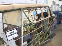N52390 - Cessna T-50 Bobcat, fuselage being restored at the Aerospace Museum of California, Sacramento CA