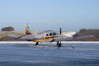 G-BSAW @ EGHA - Privately owned. A resident here, in the snow. - by Howard J Curtis