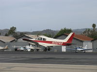 N56748 @ SZP - 1973 Piper PA-28-140 CRUISER, Lycoming O-320-E2A 150 Hp, landing  Rwy 22 - by Doug Robertson