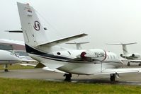 YU-SVL @ EGGW - Recently re-registered Cessna 560XL Citation XLS, c/n: 560-5772 (ex OE-GVL) at Luton - by Terry Fletcher
