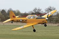 G-BNZC @ EGTH - G-BNZC (RCAF 671), 1952 De Havilland DHC-1 Chipmunk 22, c/n: C1/0778
 at Old Warden - by Terry Fletcher