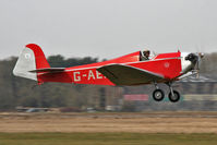 G-AEXT @ EGBR - Dart Kitten II at The Real Aeroplane Club's Spring Fly-In, Breighton Airfield, April 2013. - by Malcolm Clarke