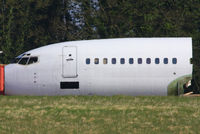 OE-LNO @ EGBP - all that remains of this ex Austrian Airlines B737 - by Chris Hall