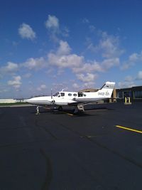 N421ED @ KHLG - N421ED Belongs to Pontiac Flight Service based at KPTK - by Bob Prohaska