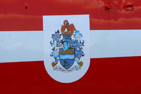 XP502 @ EGBP - Central Flying School coat of arms and motto. Imprimis Praecepta is Latin for Our teaching is everlasting - by Chris Hall