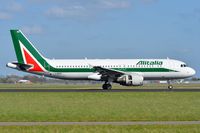I-BIKD @ EHAM - Alitalia A320 landing in AMS - by FerryPNL