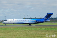 OH-BLG @ EIDW - Lined up for departure off Rwy 28 at Dublin. - by Noel Kearney