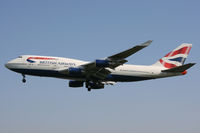 G-BNLF @ EGLL - British Airways, on approach to runway 27L. - by Howard J Curtis