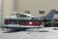 G-SEAI @ EIWT - Pictured shortly after been pushed out of the hanger at Weston. - by Noel Kearney