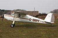 G-BRPF @ EGBR - Cessna 120 at The Real Aeroplane Club's Spring Fly-In, Breighton Airfield, April 2013. - by Malcolm Clarke