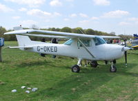 G-OKED @ EGHP - Cessna 150L at Popham. Ex N19223 - by moxy
